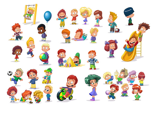 600x435 Cartoon Children Clip Art Vector Download Free Vectors Graphic