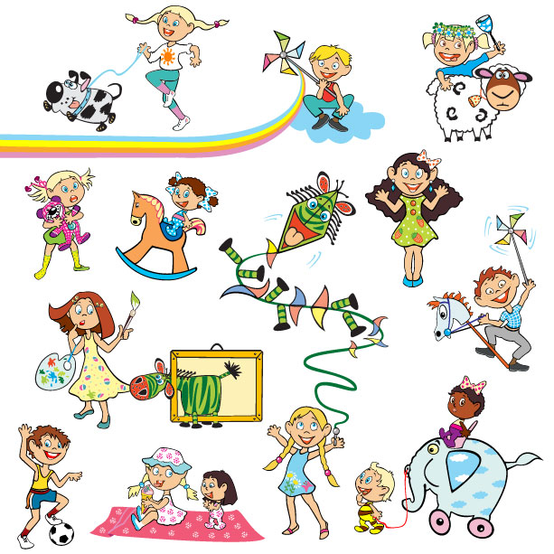 613x613 Cartoon Children Vector 8 Vector Sources