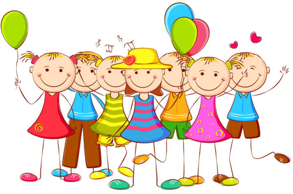 600x399 Free Vector Cartoon Primary School Students Illustration 02 Free