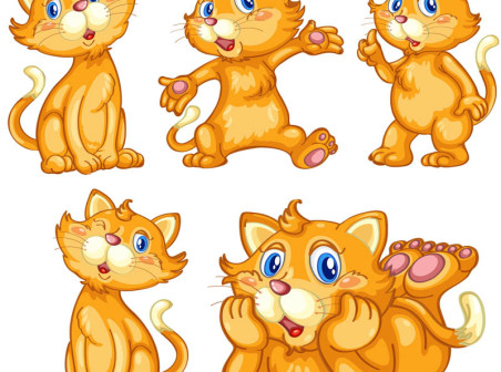 452x336 Vector Cartoon Cat Icons Free Download