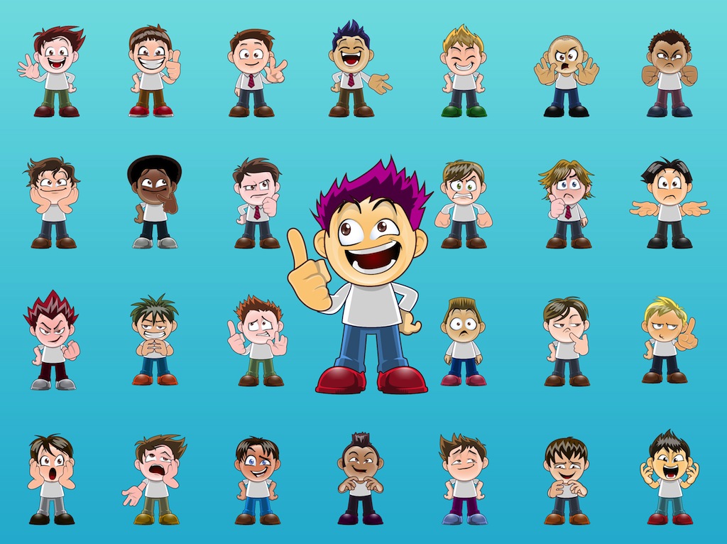 1024x766 Cartoon Boys Vector Art Amp Graphics