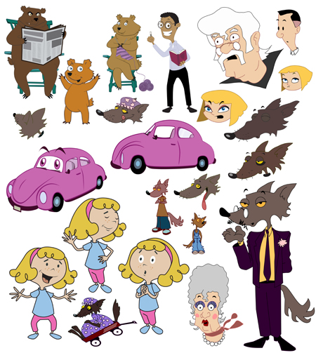 450x503 Cartoon Story Vector Pack (Royalty Free)