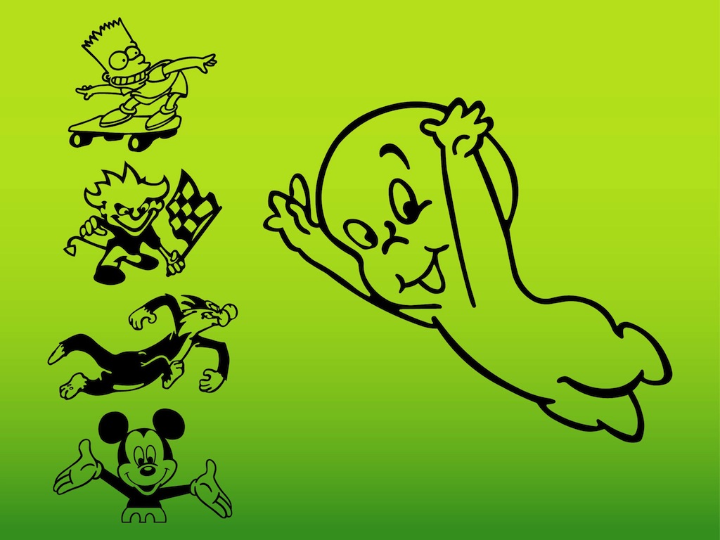 1024x768 Cartoon Characters Vectors Vector Art Amp Graphics