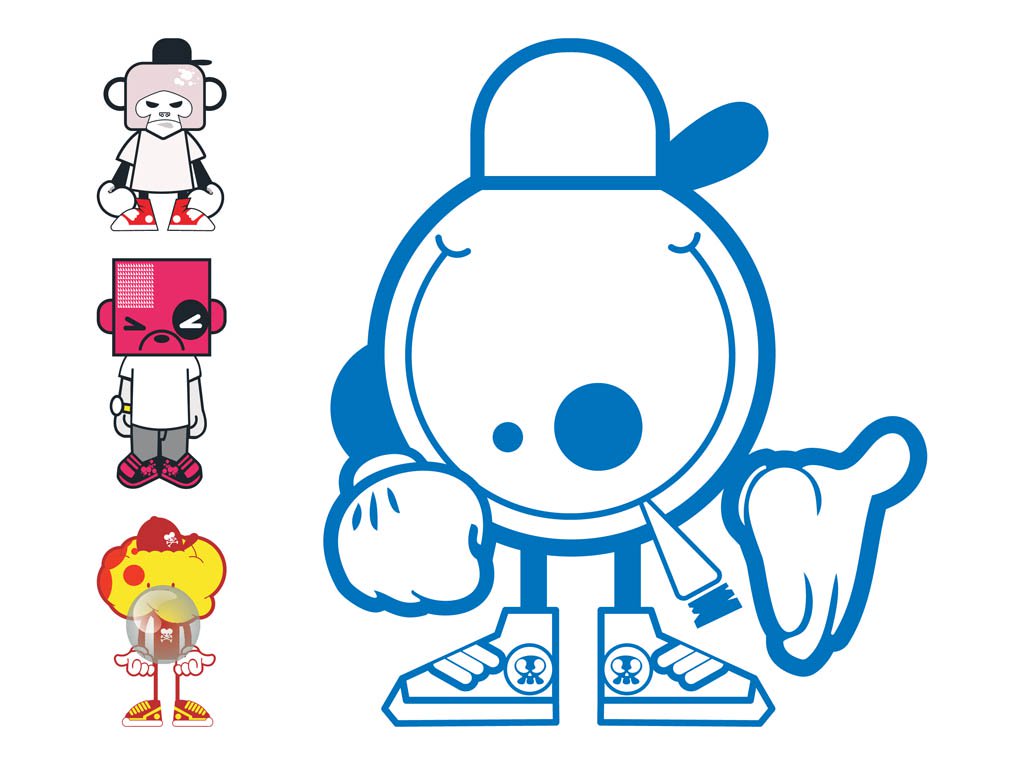1024x765 Cartoon Characters Designs Vector Art Amp Graphics