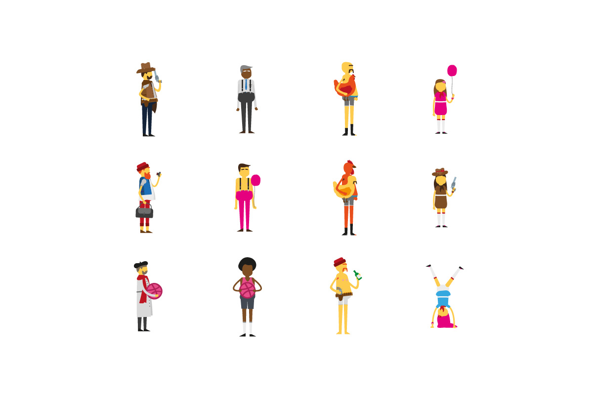 1200x800 12 Free Vector Characters