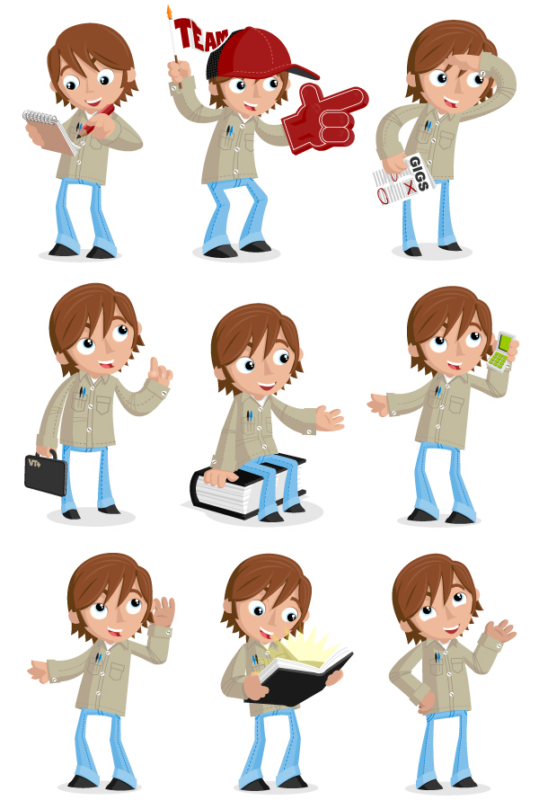 600x900 13 Brandable, Free, Vector People Graphics Mascots And Character