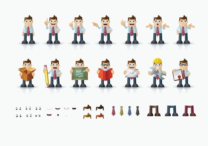 700x490 Business Man Vector Characters