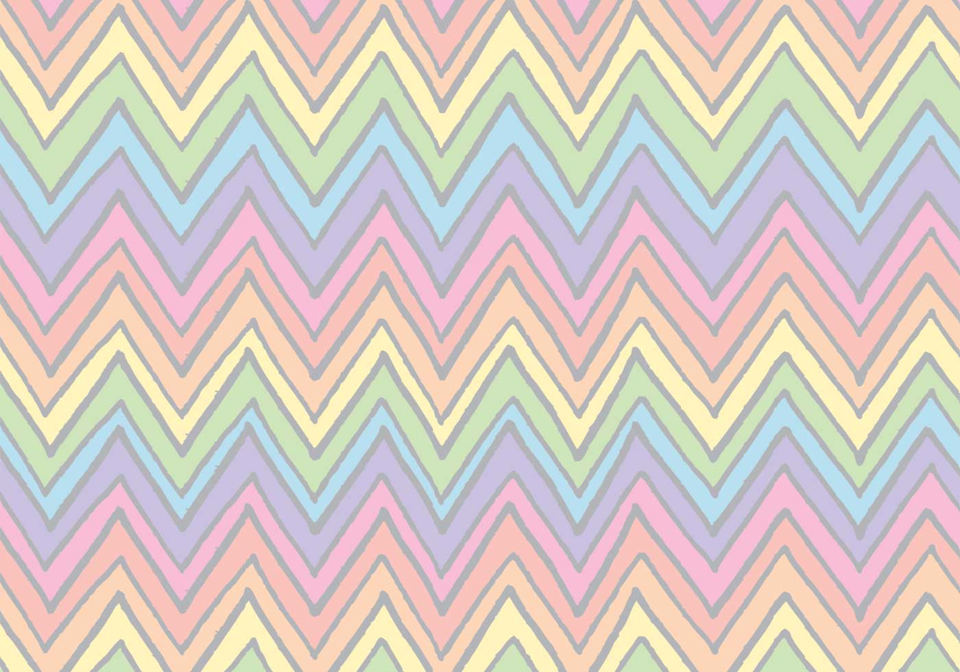 1400x980 Rainbow Chevron Pattern Vector