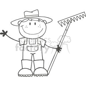 300x300 Black White Clip Art Image