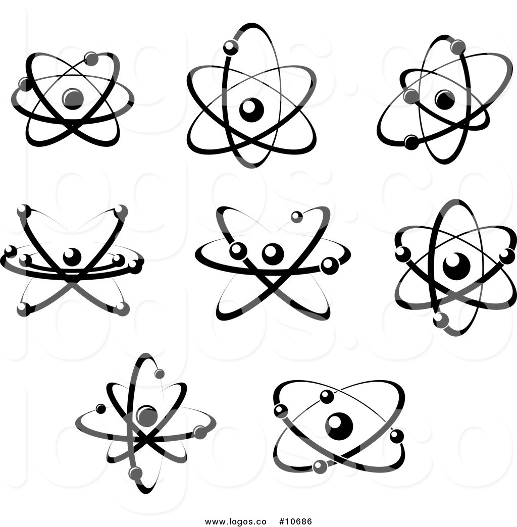 1024x1044 Royalty Free Clip Art Vector Black And White Atom Logos By Vector