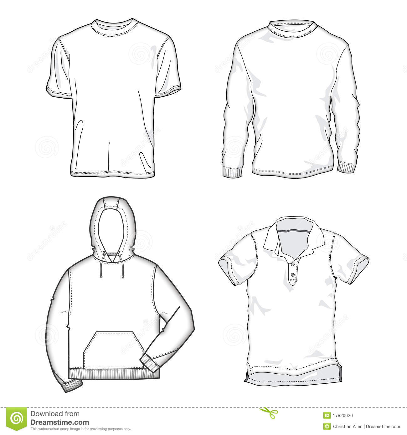 Free Vector Clothing Templates at GetDrawings | Free download