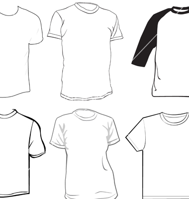 380x400 7 Vector Clothing Templates Images