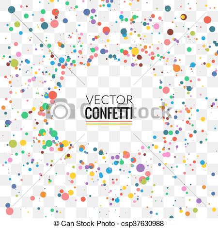 450x470 Colorful Confetti On Transparent Background. Christmas, Birthday