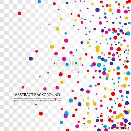 500x500 Bright Colorful Vector Confetti Background. Stock Image And