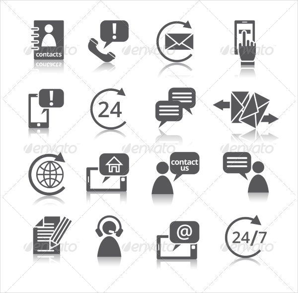 600x590 Contact Us Icons