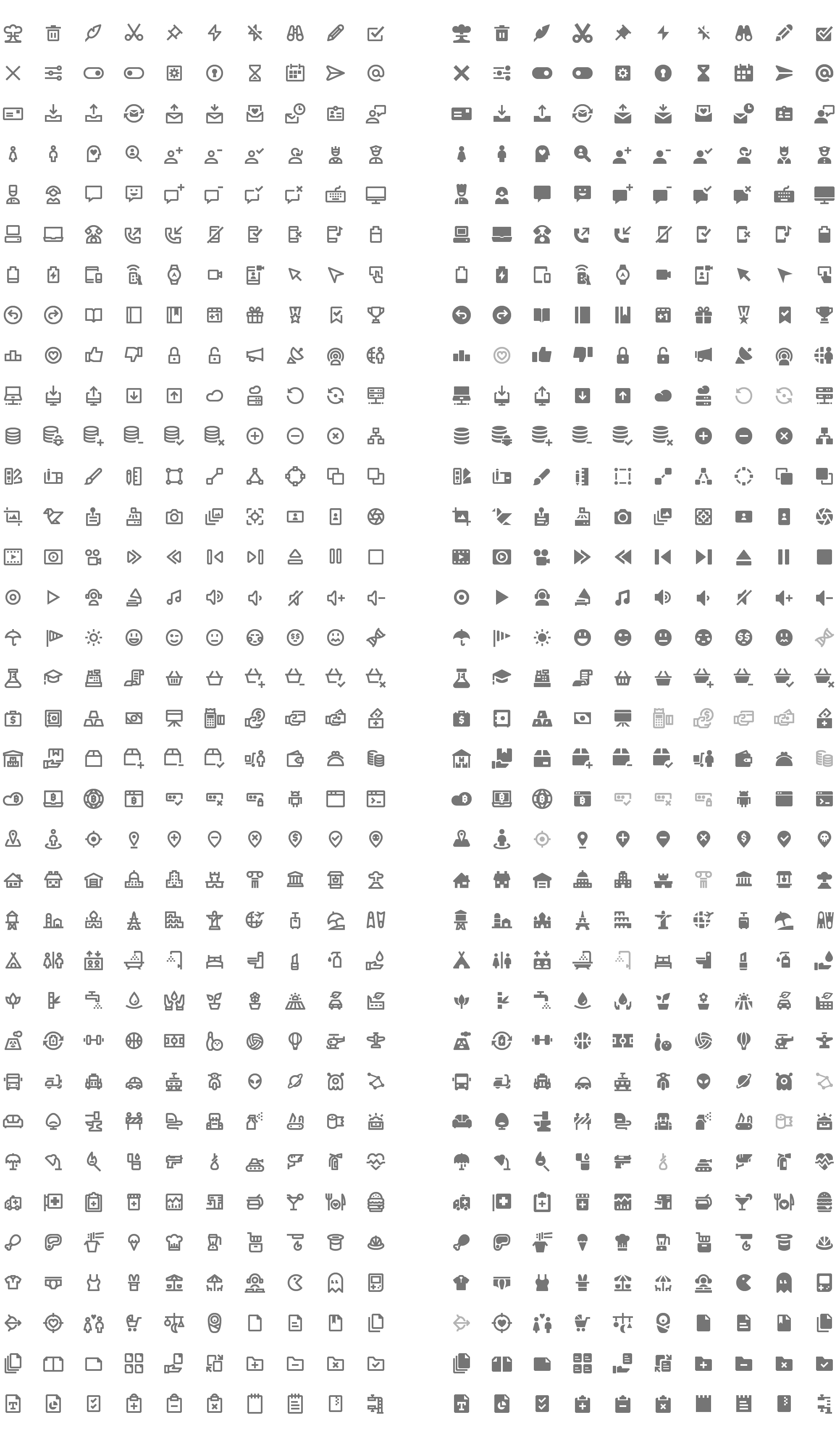 2000x3462 350 Free Vector Icons. Google Material Design Icons Style.