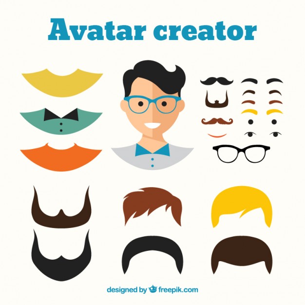 626x626 Male Avatar Creator Vector Free Download