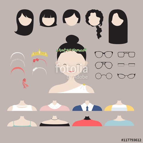 500x500 Woman Avatar Creator Stock Image And Royalty Free Vector Files On