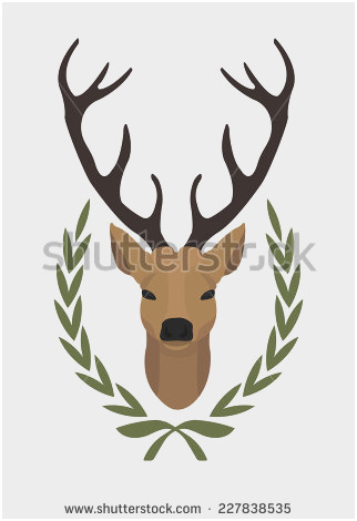 322x470 Deer Antlers Vector Cute Reindeer Antlers Stock Royalty Free