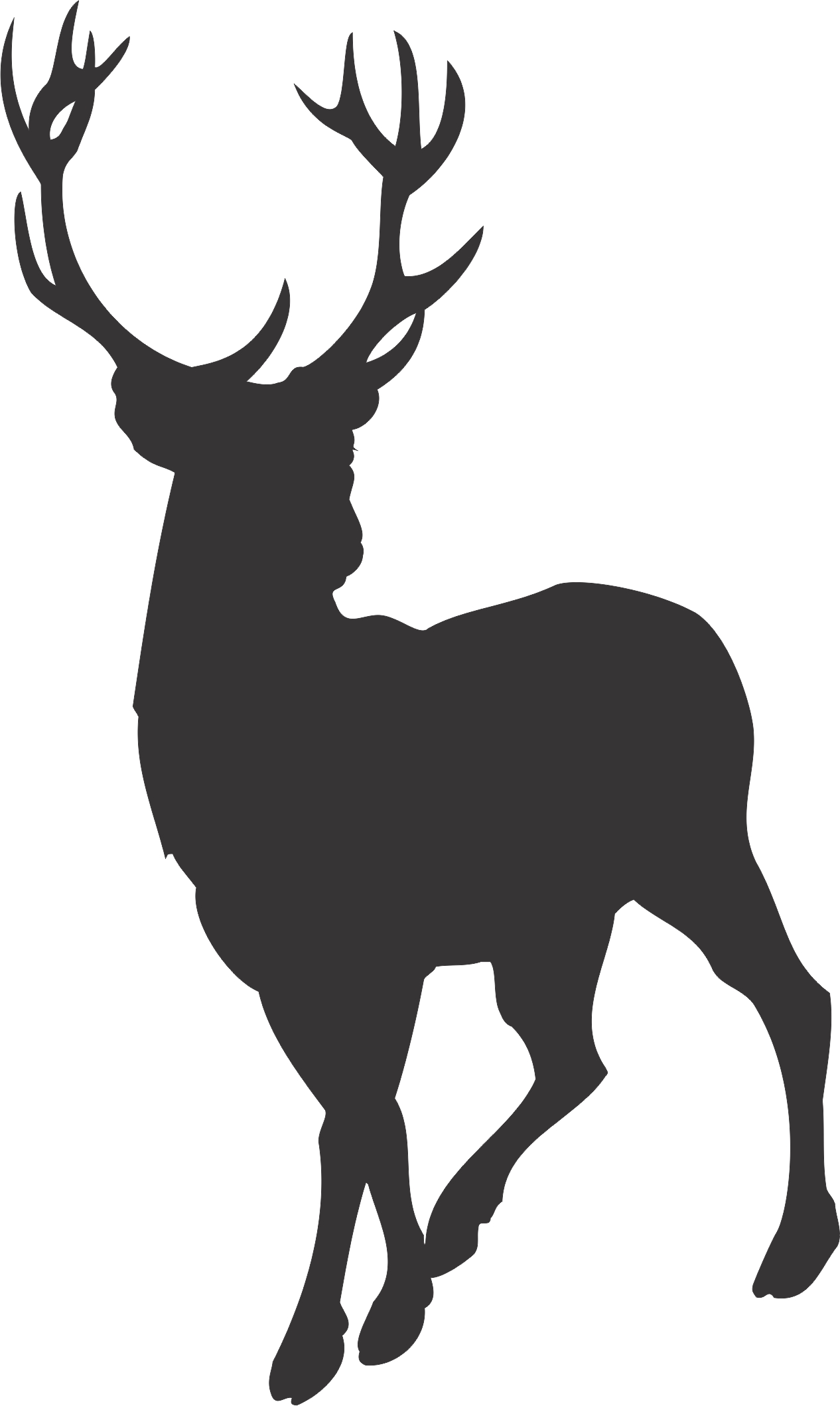1266x2118 Deer Clipart Vector