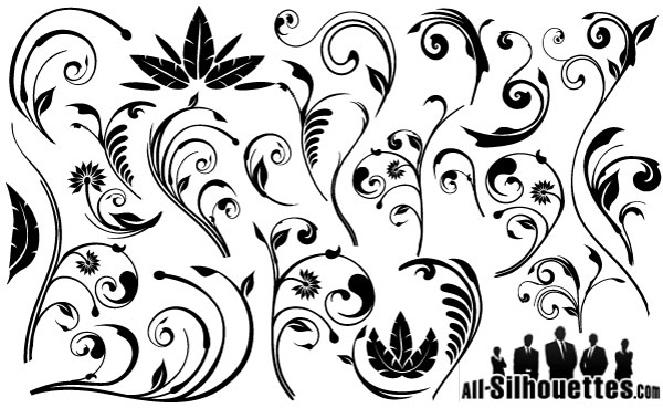 600x369 Free Vintage Graphics Flourish Vector Ornaments