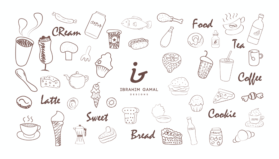 900x514 Free Food Vector Doodles Free Design Resources