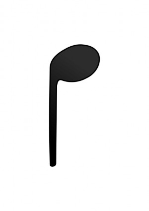 300x425 Quarter Note Stem Facing Down Vector Free Vector Download In .ai