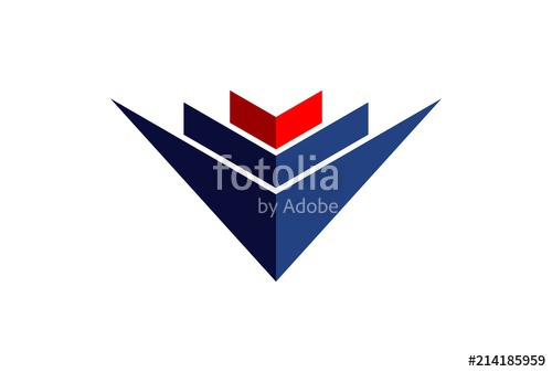 500x337 Abstract Building Down Arrow Logo Stock Image And Royalty Free