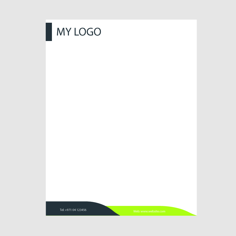 800x800 Creative Business Letterhead Template Design Free Vector Download