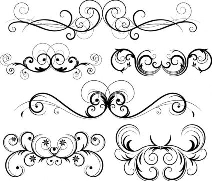 425x362 Filigree Vector Free Download