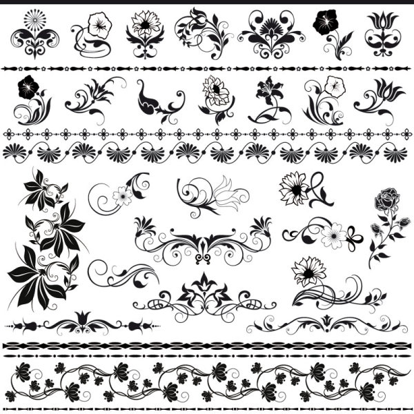 600x600 Beautiful Lace Pattern Vector 03 Download Free Vectors Graphic
