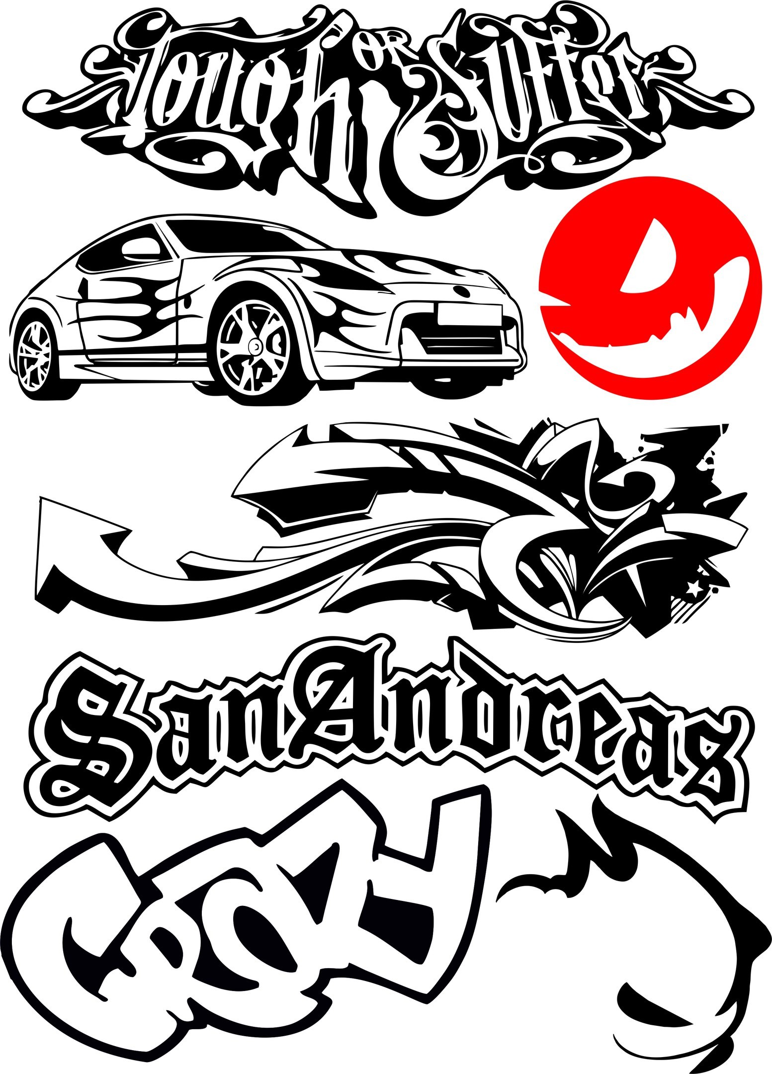 1553x2160 Car Bike Vehicle Graphics Vinyls Decals Vector Free Vector