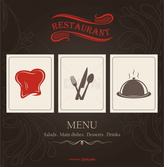 550x560 Restaurant Menu Design Free Vector Download Eps Cdr Ai File