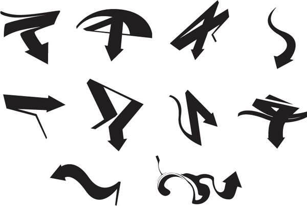 600x403 Free Graphics Vector Arrow Symbols And Shapes