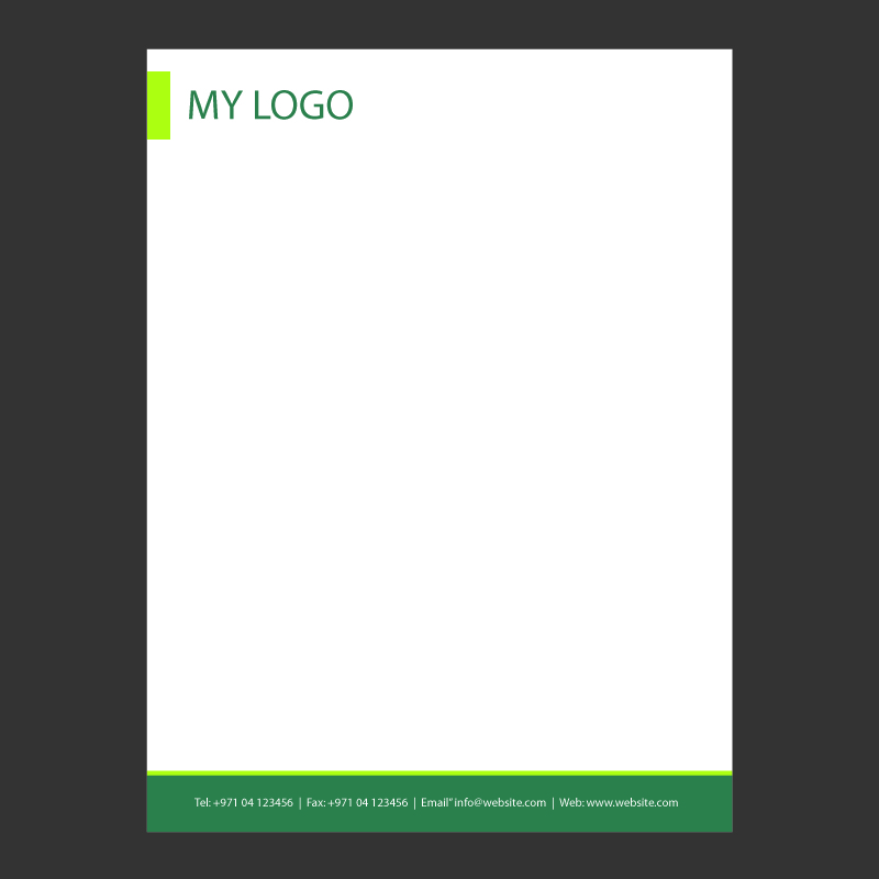 800x800 Clean Business Letterhead Design Free Vector Download