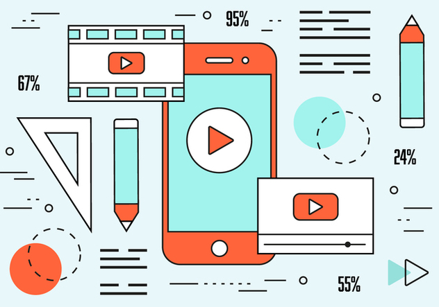 632x443 Free Linear Video Editor Vector Background Free Vector Download