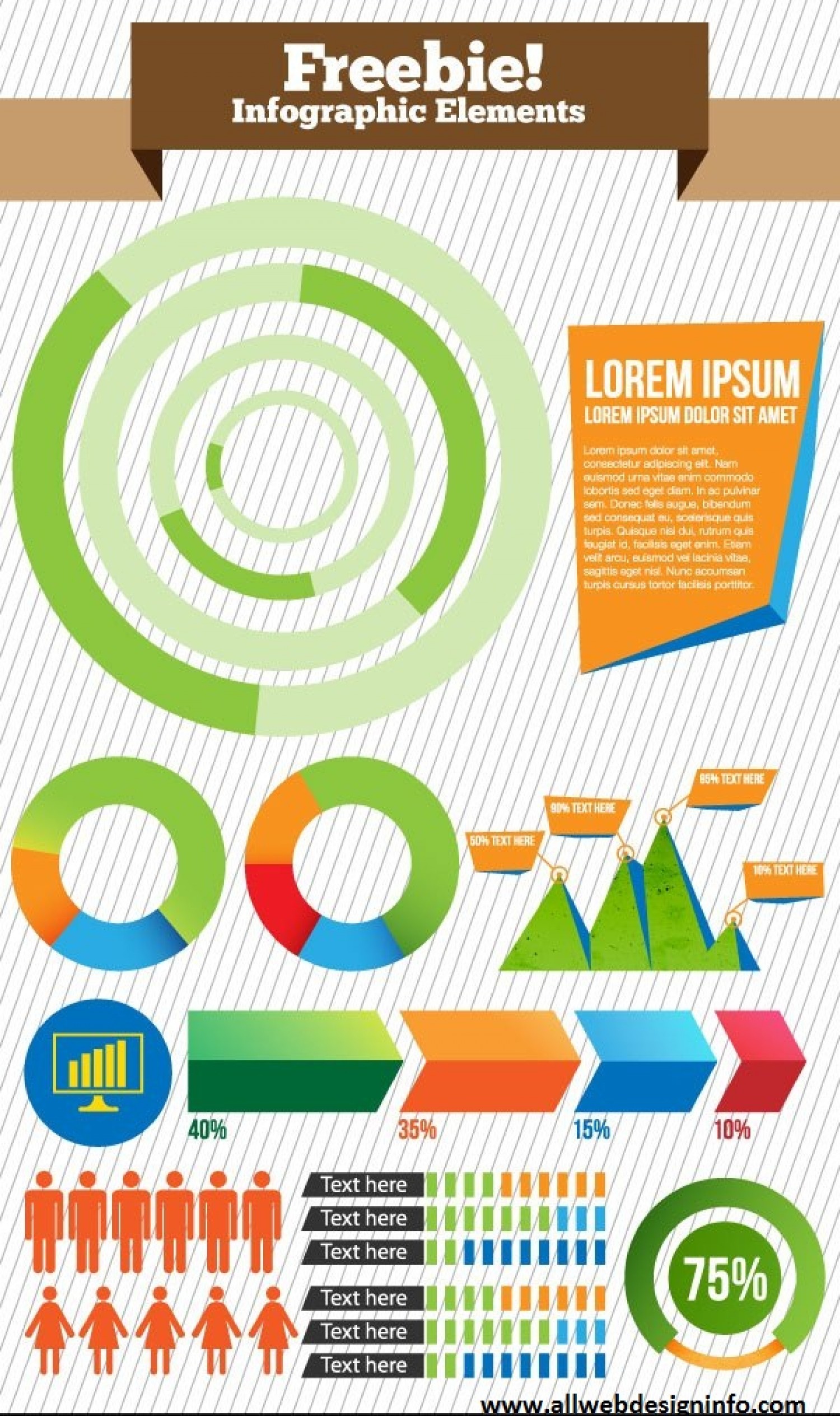 1500x2527 Free Vector Infographic Elements Visual.ly