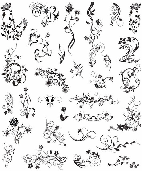 498x600 Vector Vintage Ornamental Design Elements Free Vector In