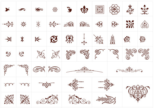 500x348 16 Free Vector Flourishes And Swirls Images