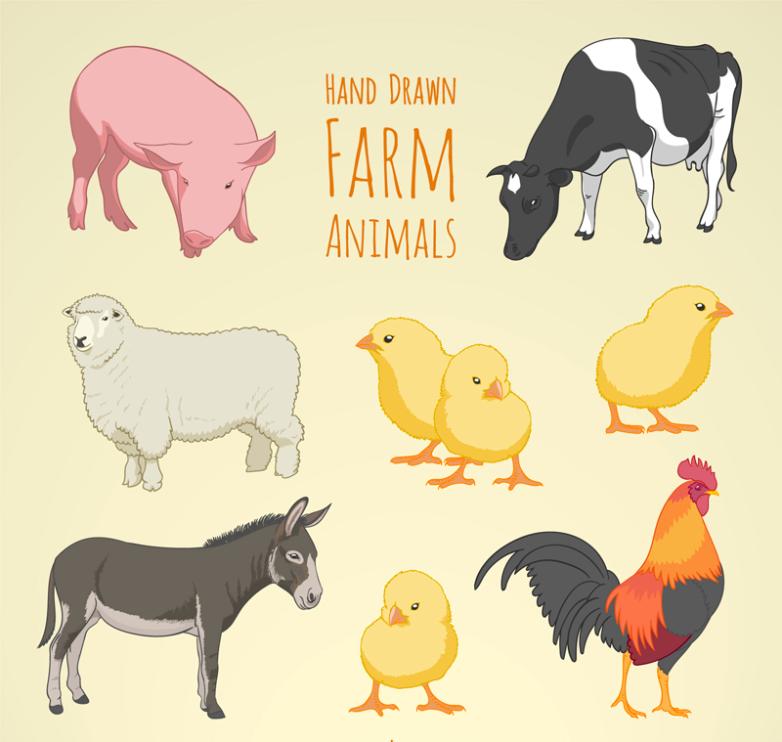 Free Vector Farm Animals at GetDrawings | Free download