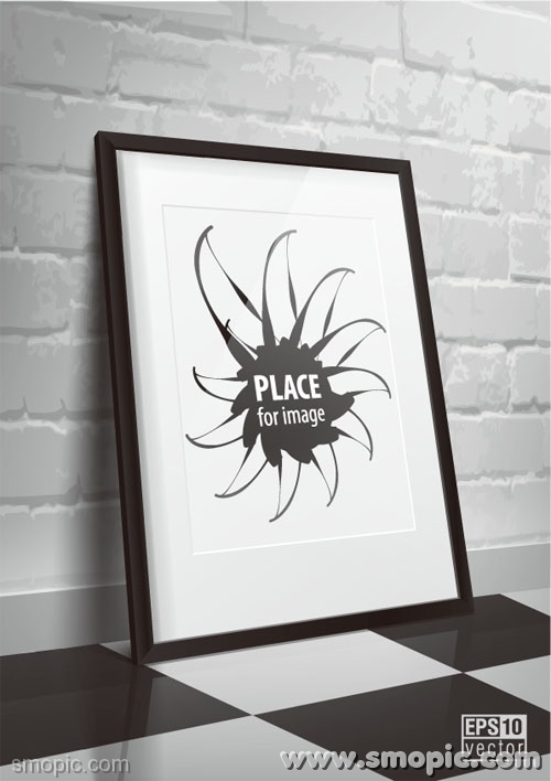 500x708 Free Vector Display Photo Frame Design Templates Illustrator
