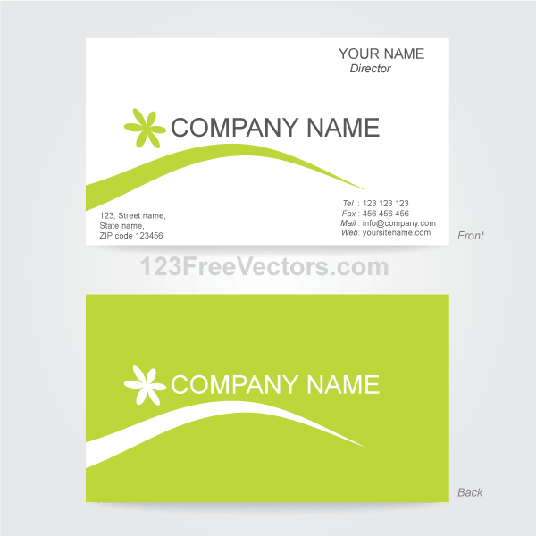 600x600 Business Card Design Template Illustrator Free Business Card