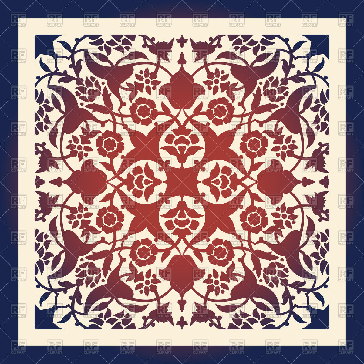 1200x1200 Laser Cut Floral Ornament