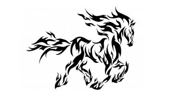 601x330 Horse On Fire Free Vector Dxf Downloads Files For Laser