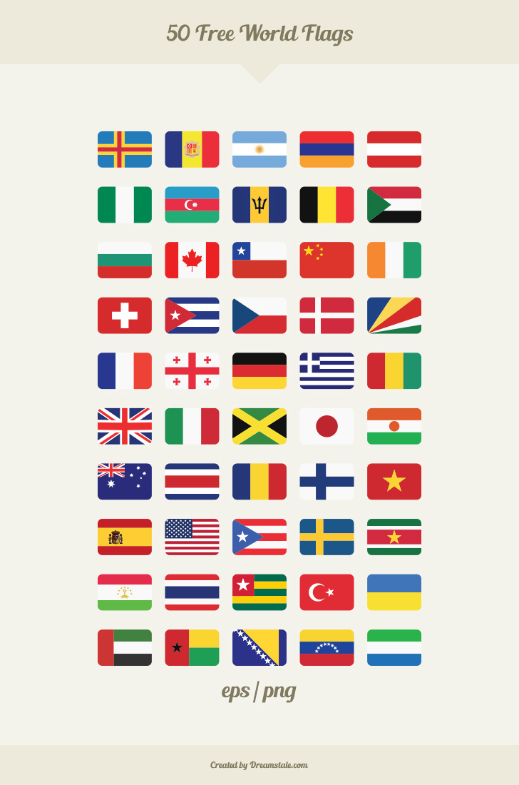 728x1100 Vector World Flags (Freebie) On Behance