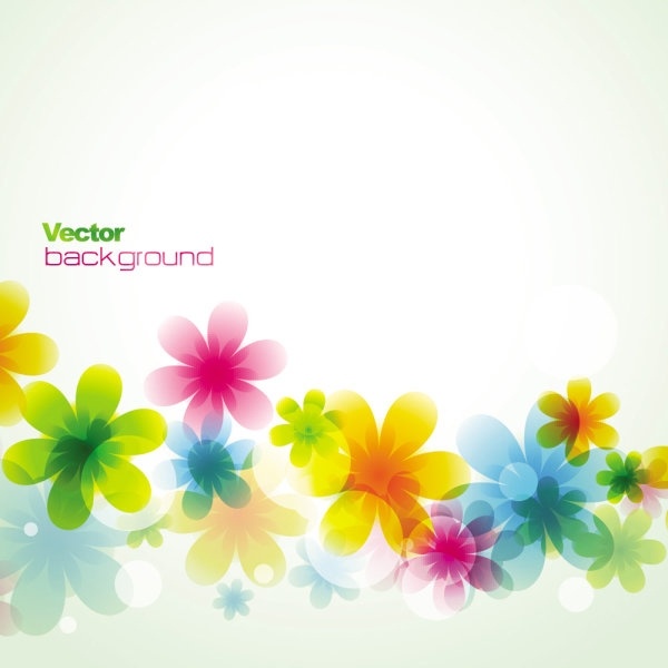 600x600 Free Vector Flower Vector Dream Spring Flowers Background 02