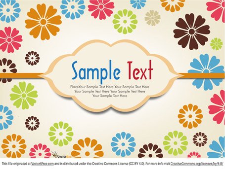 455x343 Free Vector Flowers Background Clipart And Vector Graphics