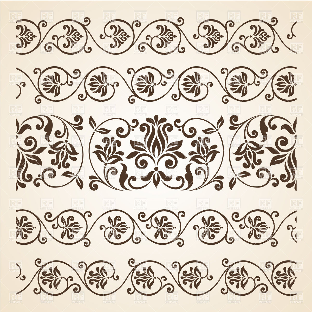 1200x1200 Floral Border Vector Images Amp Illustrations Vector Graphics