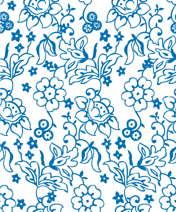 575x692 Lovely Flower Pattern Background Vector Lines Free Vector 4vector