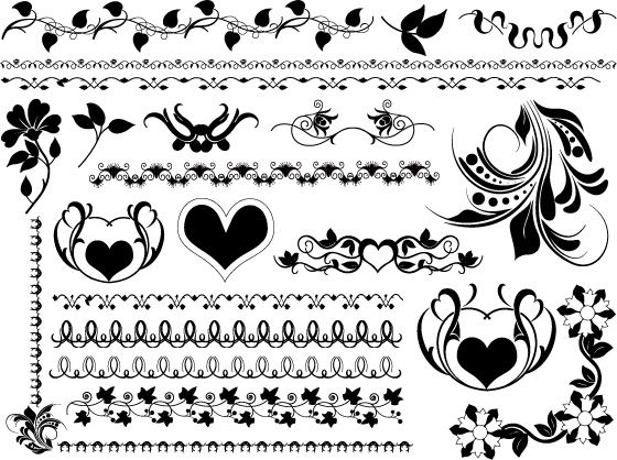 560x418 Free Vector Flourishes Grafika Flourish, Quilt